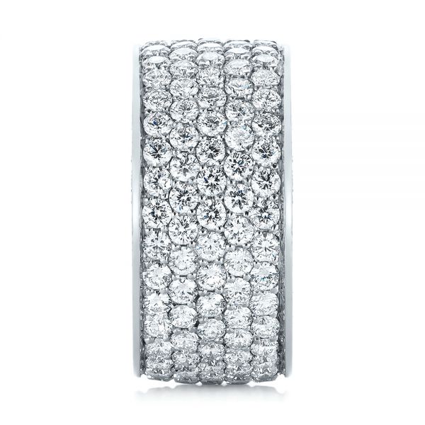  Platinum Platinum Pave Diamond Women's Anniversary Band - Side View -  104157