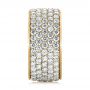 18k Yellow Gold 18k Yellow Gold Pave Diamond Women's Anniversary Band - Side View -  104157 - Thumbnail