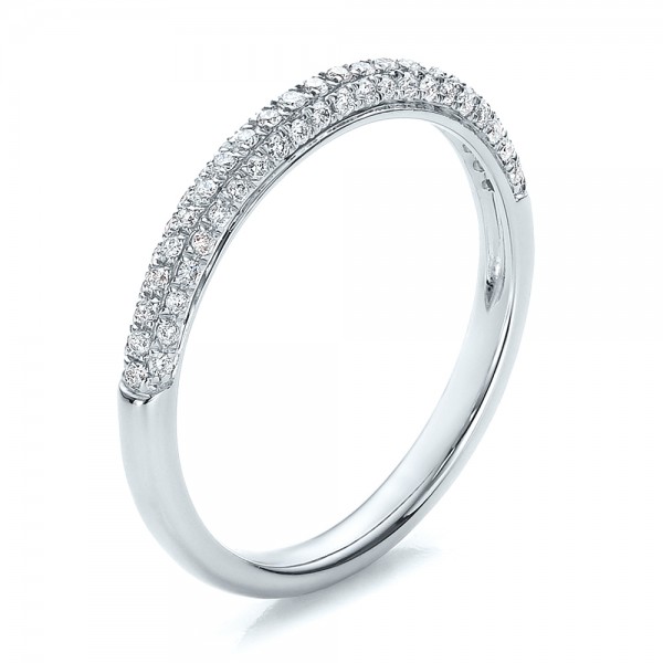 Pave Set Diamond Wedding Band #100407 - Seattle Bellevue | Joseph Jewelry