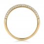 18k Yellow Gold 18k Yellow Gold Pave Set Diamond Wedding Band - Front View -  100407 - Thumbnail