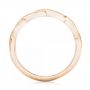 14k Rose Gold 14k Rose Gold Petite Twist Wedding Band - Front View -  102703 - Thumbnail