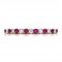14k Yellow Gold 14k Yellow Gold Pink Sapphire Eternity Band With Matching Engagement Ring - Top View -  100000 - Thumbnail