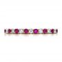14k Yellow Gold 14k Yellow Gold Pink Sapphire Eternity Band With Matching Engagement Ring - Top View -  100000 - Thumbnail