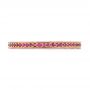 14k Rose Gold Pink Sapphire Wedding Band - Top View -  103431 - Thumbnail