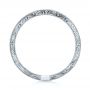 18k White Gold 18k White Gold Pink Sapphire Wedding Band - Front View -  103431 - Thumbnail