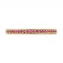 18k Yellow Gold 18k Yellow Gold Pink Sapphire Wedding Band - Top View -  103431 - Thumbnail