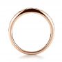18k Rose Gold 18k Rose Gold Princess Cut Diamond Women's Wedding Band - Front View -  1145 - Thumbnail
