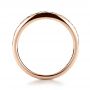 18k Rose Gold 18k Rose Gold Princess Cut Diamond Women's Wedding Band - Front View -  1145 - Thumbnail