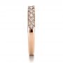 14k Rose Gold 14k Rose Gold Princess Cut Diamond Women's Wedding Band - Side View -  1145 - Thumbnail