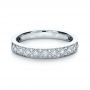  Platinum Platinum Princess Cut Diamond Women's Wedding Band - Flat View -  1145 - Thumbnail