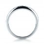 18k White Gold Princess Cut Diamond Women's Wedding Band - Front View -  1145 - Thumbnail