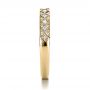 18k Yellow Gold 18k Yellow Gold Princess Cut Diamond Women's Wedding Band - Side View -  1145 - Thumbnail