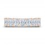 14k Rose Gold 14k Rose Gold Radiant Diamond Eternity Band - Top View -  107631 - Thumbnail
