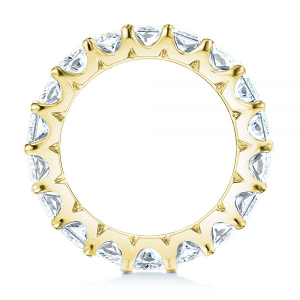 14k Yellow Gold 14k Yellow Gold Radiant Diamond Eternity Band - Front View - 107631