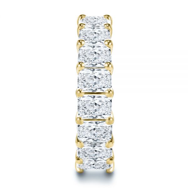 14k Yellow Gold 14k Yellow Gold Radiant Diamond Eternity Band - Side View - 107631