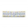 14k Yellow Gold 14k Yellow Gold Radiant Diamond Eternity Band - Top View -  107631 - Thumbnail