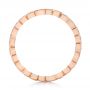 18k Rose Gold Diamond Organic Stackable Eternity Band - Front View -  101890 - Thumbnail