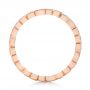 18k Rose Gold Diamond Organic Stackable Eternity Band - Front View -  101890 - Thumbnail