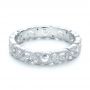  Platinum Platinum Diamond Organic Stackable Eternity Band - Flat View -  101890 - Thumbnail