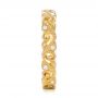 14k Yellow Gold 14k Yellow Gold Diamond Organic Stackable Eternity Band - Side View -  101890 - Thumbnail