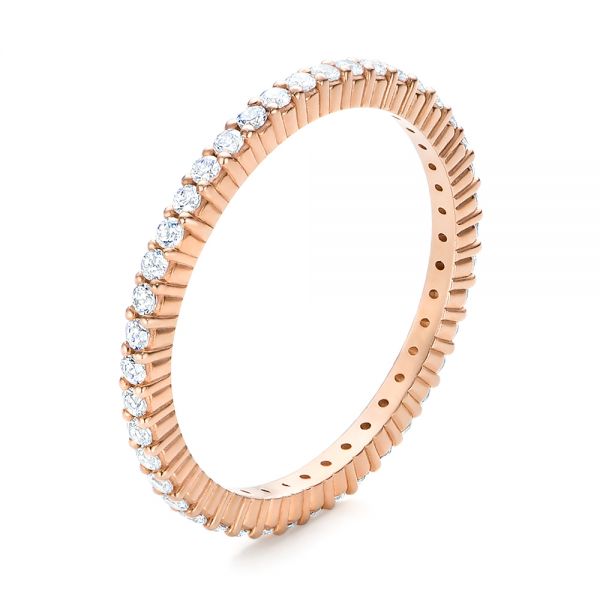 Rose Gold Diamond Stackable Eternity Band - reference design