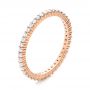 18k Rose Gold Diamond Stackable Eternity Band