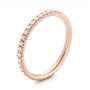 18k Rose Gold Diamond Stackable Eternity Band