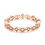 14k Rose Gold 14k Rose Gold Diamond Stackable Eternity Band - Flat View -  101897 - Thumbnail