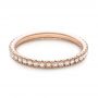 14k Rose Gold 14k Rose Gold Diamond Stackable Eternity Band - Flat View -  101927 - Thumbnail