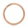 18k Rose Gold Diamond Stackable Eternity Band - Front View -  101926 - Thumbnail