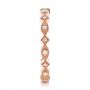 18k Rose Gold Diamond Stackable Eternity Band - Side View -  101897 - Thumbnail