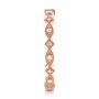 18k Rose Gold Diamond Stackable Eternity Band - Side View -  101897 - Thumbnail