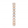 14k Rose Gold 14k Rose Gold Diamond Stackable Eternity Band - Side View -  101905 - Thumbnail