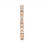 18k Rose Gold Diamond Stackable Eternity Band - Side View -  101923 - Thumbnail