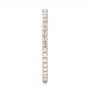18k Rose Gold Diamond Stackable Eternity Band - Side View -  101926 - Thumbnail