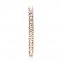 14k Rose Gold 14k Rose Gold Diamond Stackable Eternity Band - Side View -  101927 - Thumbnail