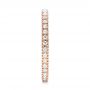 14k Rose Gold 14k Rose Gold Diamond Stackable Eternity Band - Side View -  101927 - Thumbnail