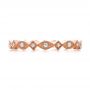 18k Rose Gold Diamond Stackable Eternity Band - Top View -  101897 - Thumbnail