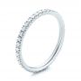 18k White Gold Diamond Stackable Eternity Band