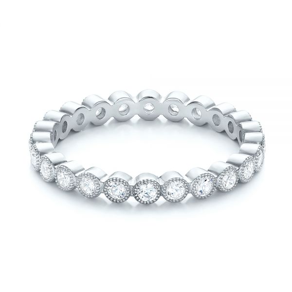  Platinum Platinum Diamond Stackable Eternity Band - Flat View -  101905