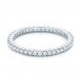 18k White Gold 18k White Gold Diamond Stackable Eternity Band - Flat View -  101926 - Thumbnail