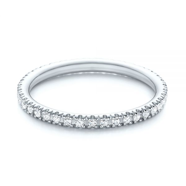 Platinum Platinum Diamond Stackable Eternity Band - Flat View - 101927