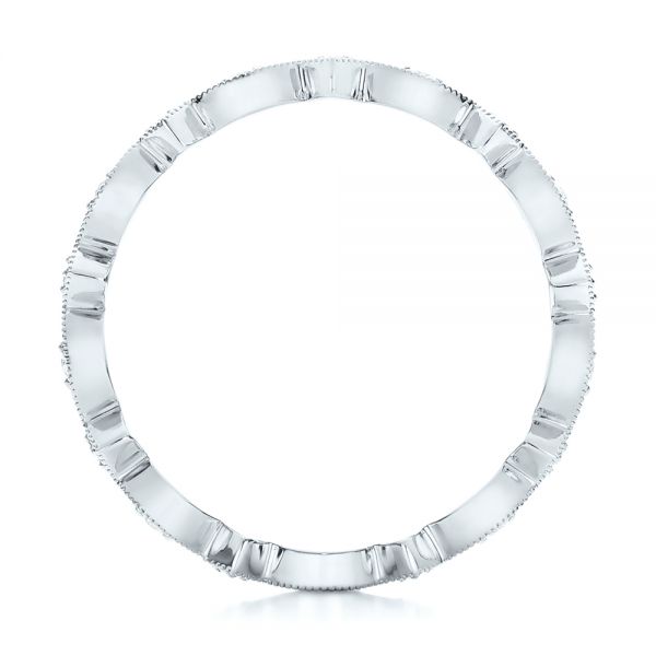 18k White Gold 18k White Gold Diamond Stackable Eternity Band - Front View - 101897