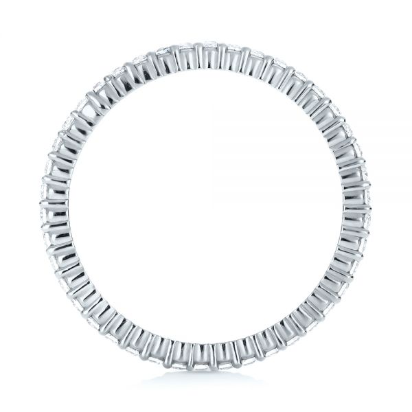 18k White Gold 18k White Gold Diamond Stackable Eternity Band - Front View -  101926