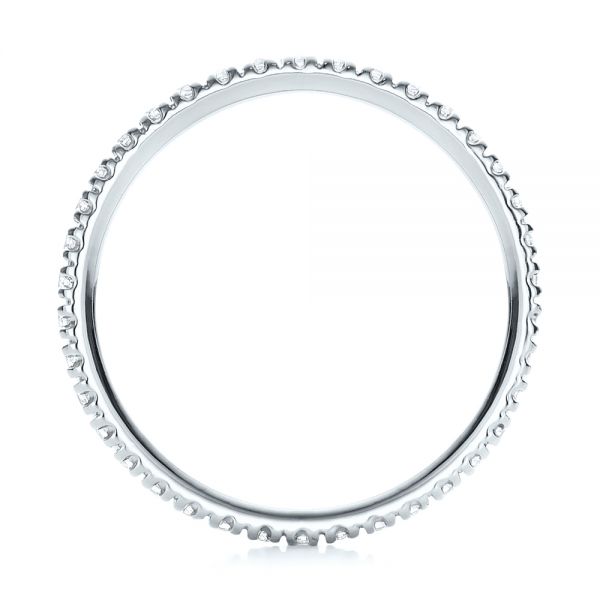 Platinum Platinum Diamond Stackable Eternity Band - Front View - 101927