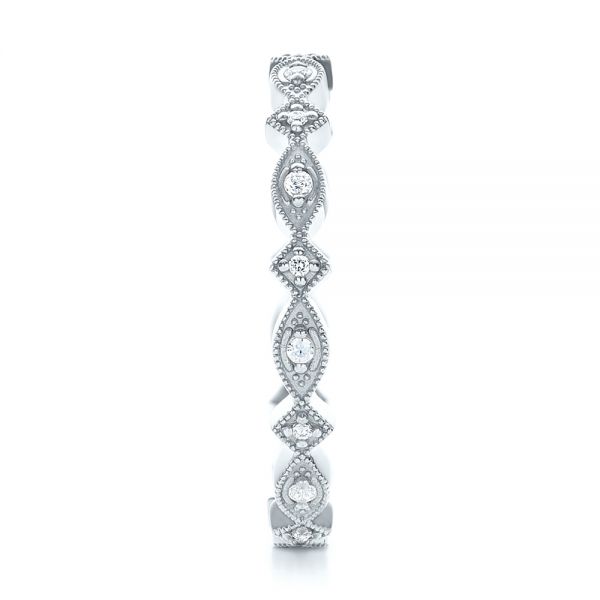  Platinum Platinum Diamond Stackable Eternity Band - Side View -  101897