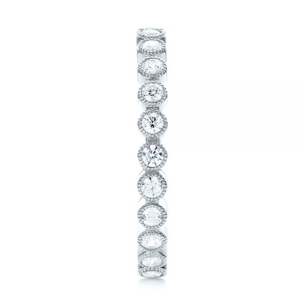  Platinum Platinum Diamond Stackable Eternity Band - Side View -  101905