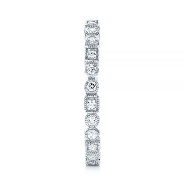 Platinum Platinum Diamond Stackable Eternity Band - Side View - 101923