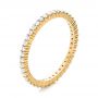 18k Yellow Gold Diamond Stackable Eternity Band