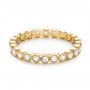 14k Yellow Gold 14k Yellow Gold Diamond Stackable Eternity Band - Flat View -  101905 - Thumbnail